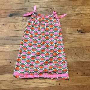 Hanna Andersson Pink and Green Floral Pillowcase Dress